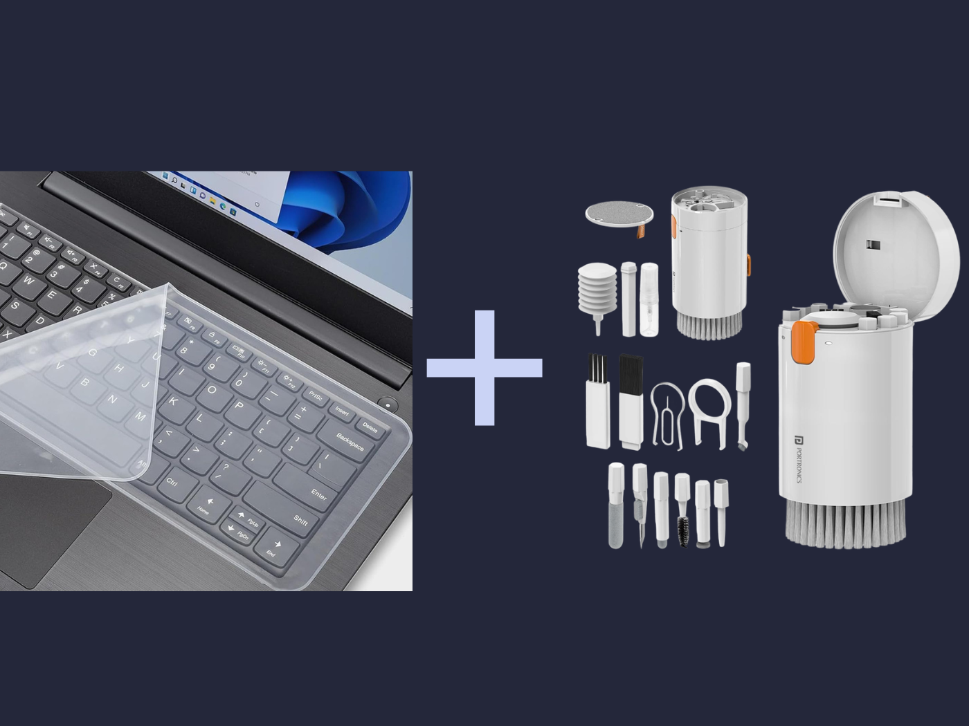 Keyboard cover and cleaning kit