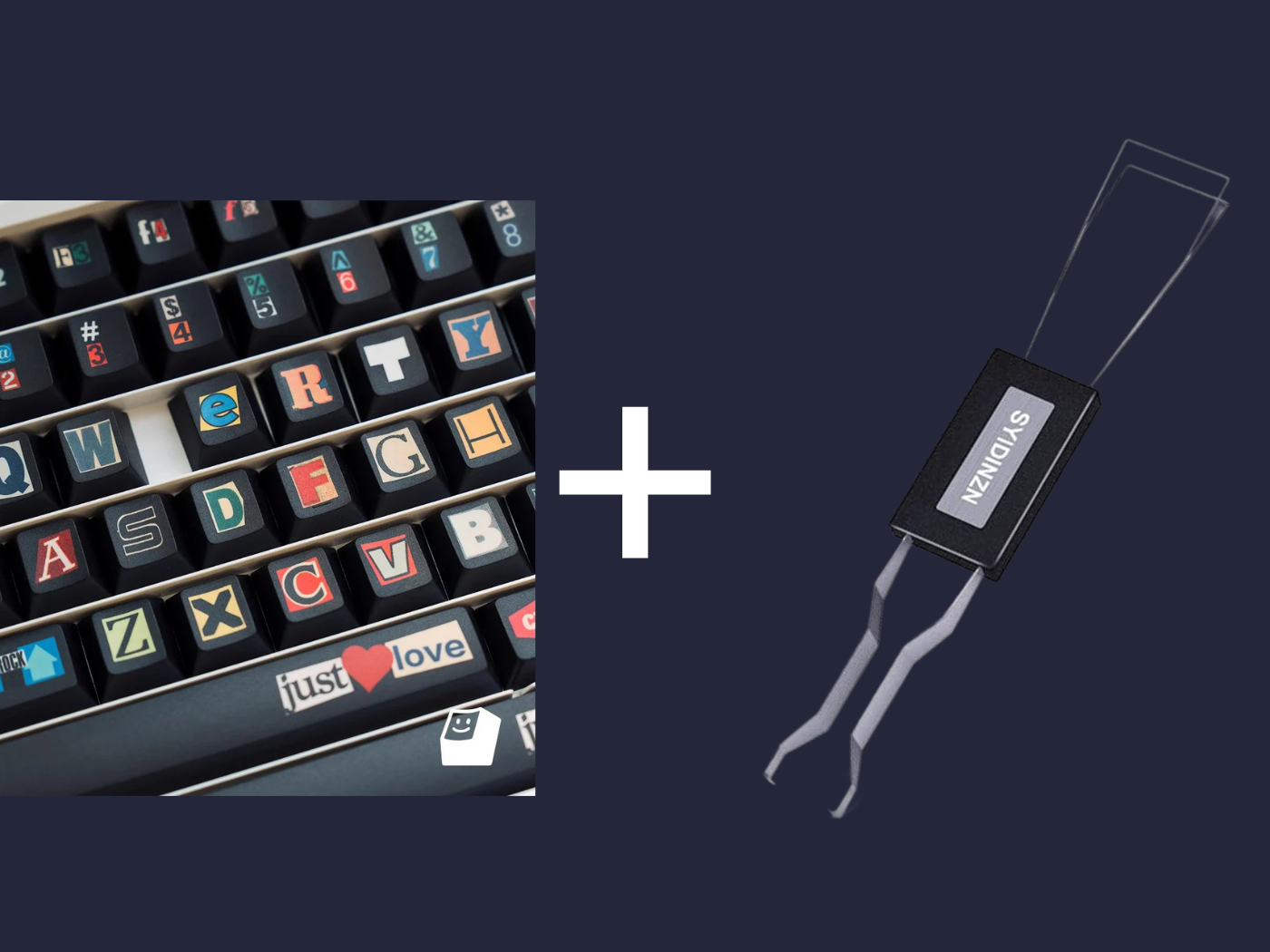 Keycap stickers and puller